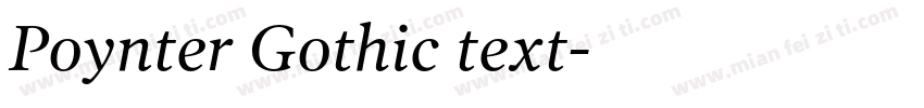 Poynter Gothic text字体转换